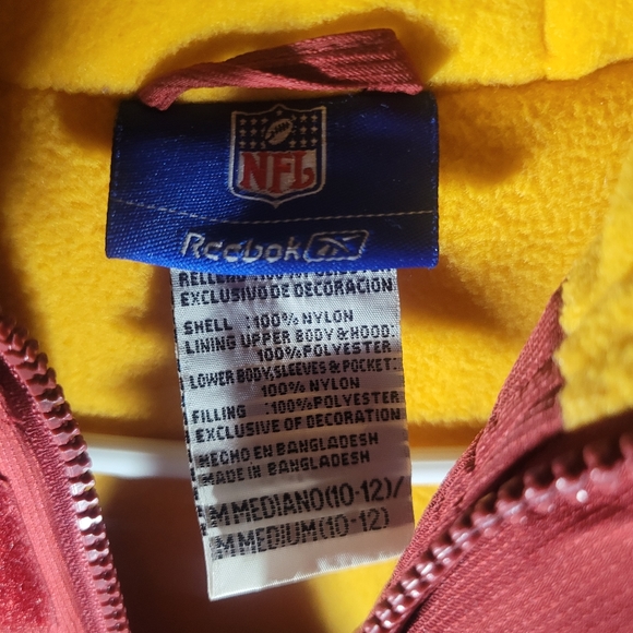 Kid's NFL Washington Redskins Reebok jacket - Picture 2 of 4